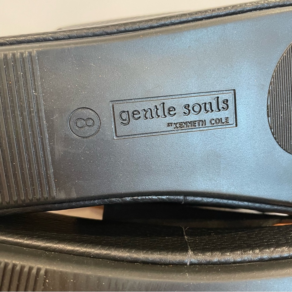 Gentle Souls Black Lori X Band‎ Comfort Sandals Crisscross Women's Size 8 - Picture 3 of 9